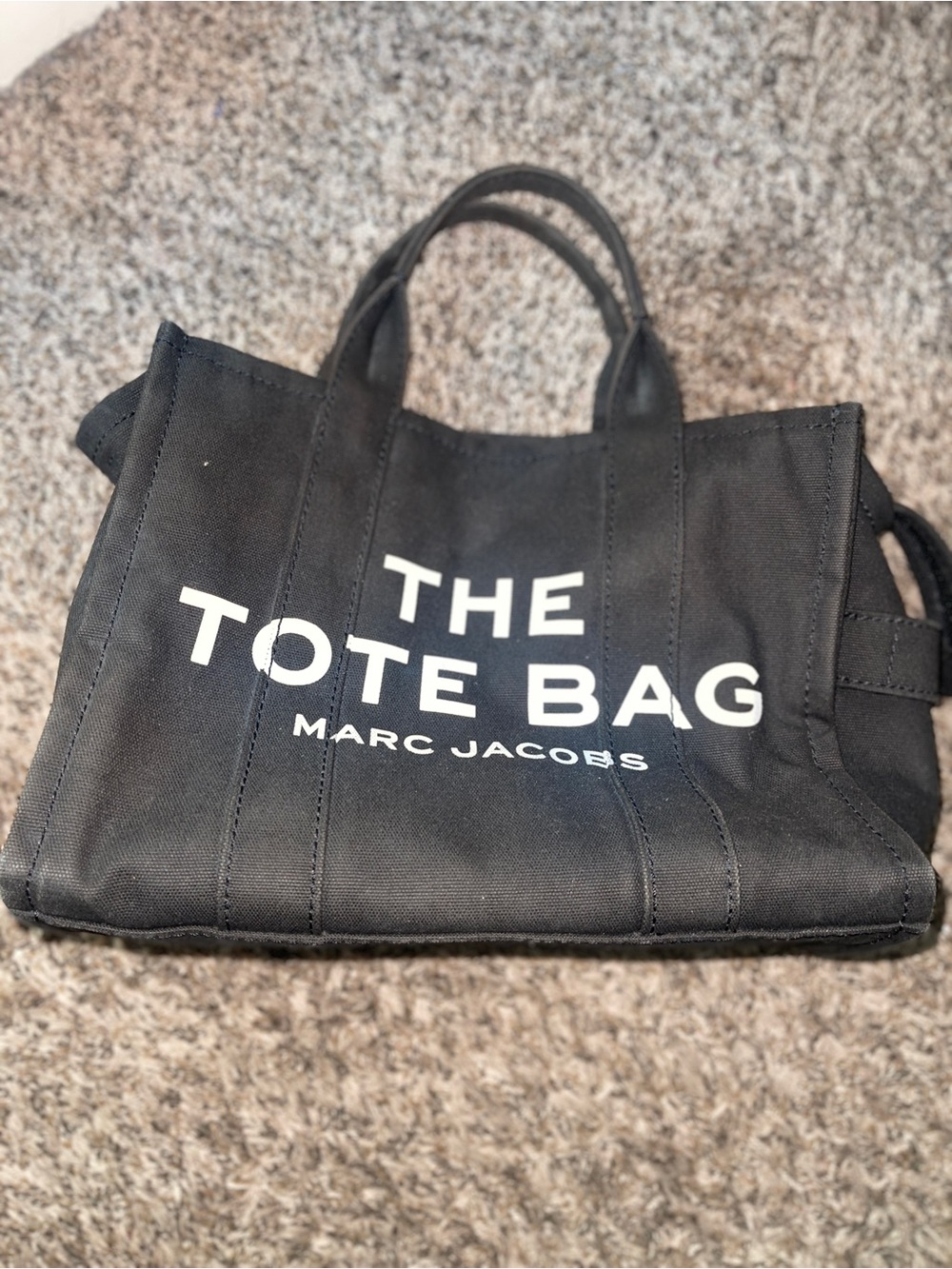 Marc Jacobs Medium Black Canvas "The Tote Bag"
